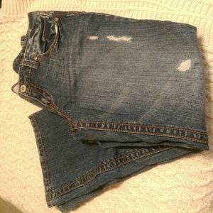 Pre -loved Aero Hailey Skinny Flare Blue Jeans